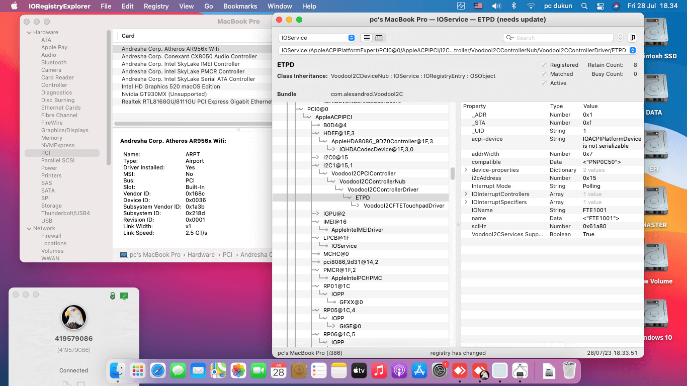 Asus A456UR WX037D 2nd [SkyLake   Intel HD 520 + I2C]   OpenCore 1